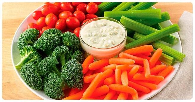 Šešių žiedlapių dietos daržovių dieną vartojamos ir žalios, ir virtos daržovės. 